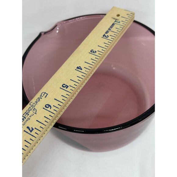 VTG Pyrex Corning Ware Visions Cranberry 1L Saucepan w/ Lid USA Made 6.5"x3.5" - Picture 9 of 9